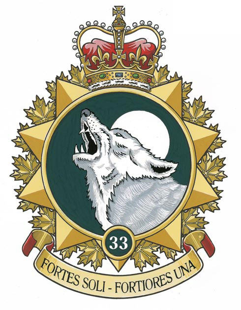 Badge of 33 Canadian Brigade Group