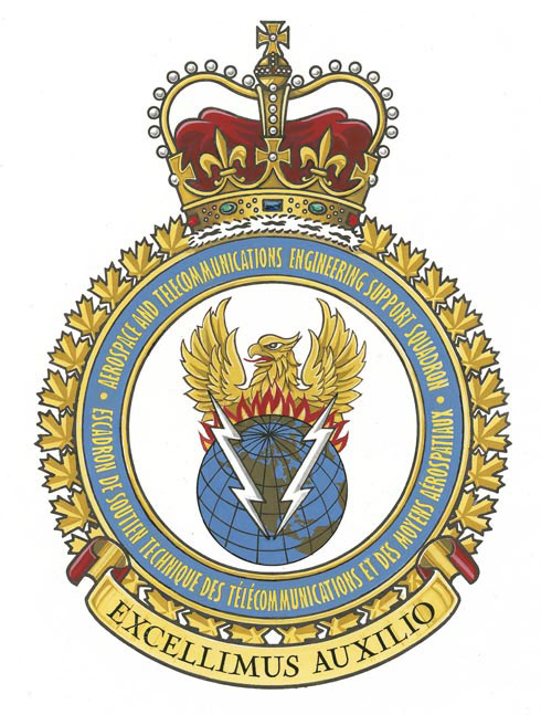 Badge of the Aerospace and Telecommunications Engineering Support Squadron