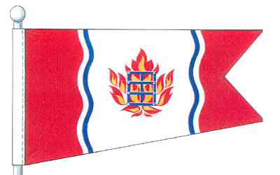 Drapeau de la Distinction commémorative de la bataille du Golfe Saint-Laurent