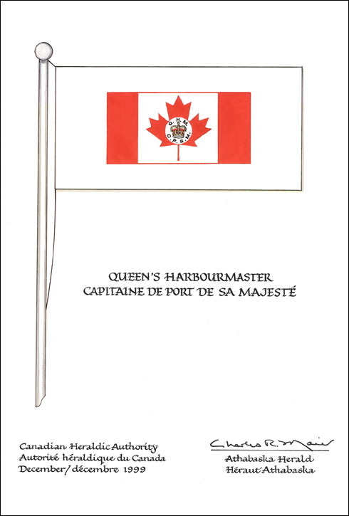 Approbation du drapeau du Capitaine de port de Sa Majesté