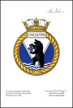 Approbation de l'insigne du N.C.S.M. Chicoutimi