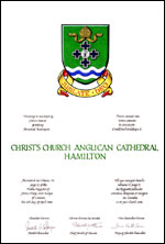 Letters patent granting heraldic emblems to Christ's Church Anglican Cathedral, Hamilton