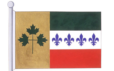 Flag of the Comité d'action francophone Pontiac, Loge Chevalier de Lorimier