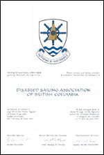 Lettres patentes concédant des emblèmes héraldiques à la Disabled Sailing Association of British Columbia