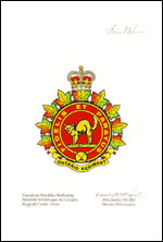 Approbation de l'insigne de The Ontario Regiment (RCAC)