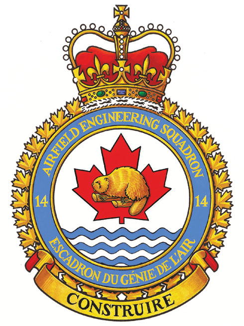 Badge of the 14 Airfield Engineering Squadron