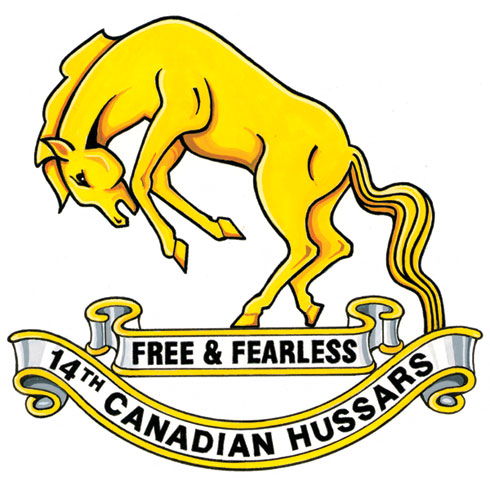 Badge of the 14th Canadian Hussars