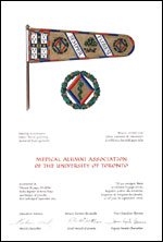 Lettres patentes concédant des emblèmes héraldiques à la Medical Alumni Association of the University of Toronto