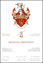 Letters patent granting heraldic emblems to Balram Inderdeo