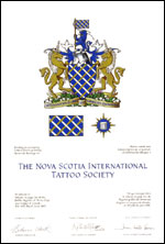 Lettres patentes concédant des emblèmes héraldiques à The Nova Scotia International Tattoo Society, Nova Scotia