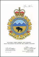 Approval of the Badge of the Regional Cadet Support Unit (Prairie)