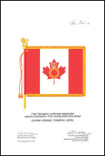 Approbation du drapeau royal de The Toronto Scottish Regiment (Queen Elizabeth The Queen Mother's Own)