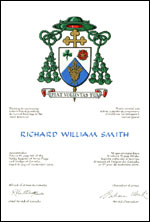 Lettres patentes concédant des emblèmes héraldiques à Richard William Smith