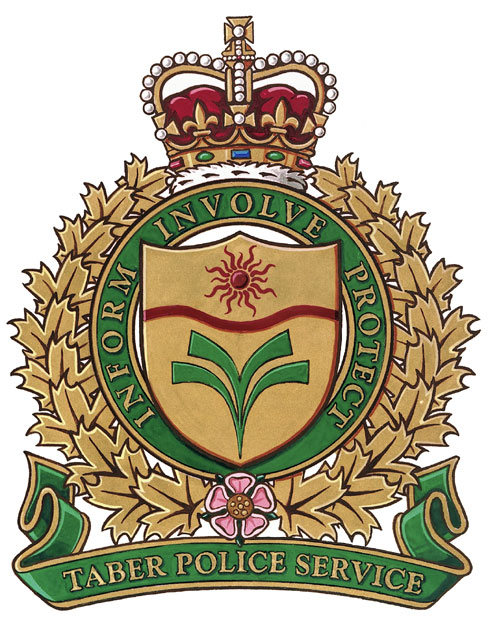 Badge of the Taber Police Service