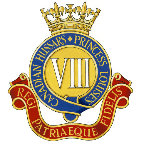 Badge of the 8th Canadian Hussars (Princess Louise's)