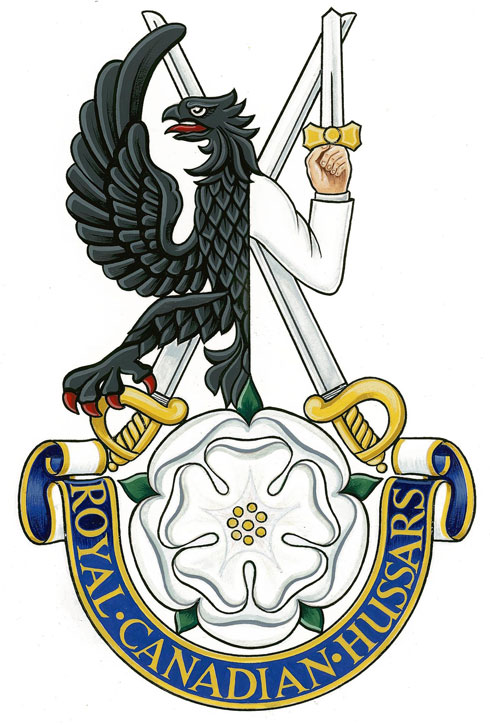 Insigne de The Royal Canadian Hussars (Montréal)