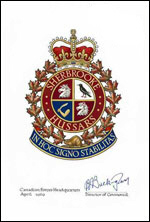 Approbation de l'insigne de The Sherbrooke Hussars