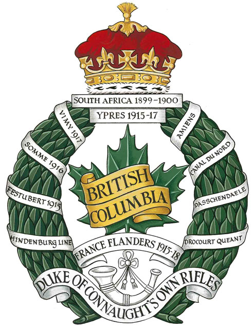 Insigne de The British Columbia Regiment (Duke of Connaught's own)