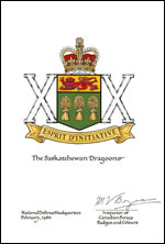 Approval of the Badge of The Saskatchewan Dragoons