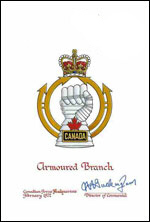 Approval of the Badge of the Armour Branch