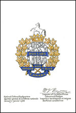 Approval of the Badge of the 1st Hussars