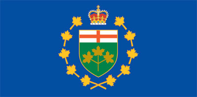 Drapeau d'office du Lieutenant-gouverneur de l'Ontario