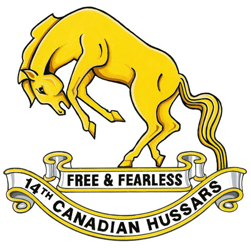 Badge of the 14th Canadian Hussars