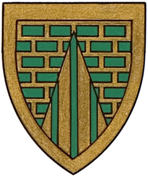 Differenced Arms for Kimberley Laurie Drury, daughter of Carl Reginald Mason