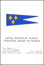 Lettres patentes confirmant le blasonnement de la bannière royale de France