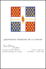 Lettres patentes confirmant le blasonnement du drapeau des Compagnies franches de la marine