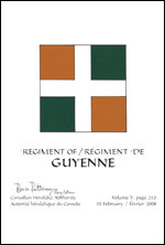 Lettres patentes confirmant le blasonnement du drapeau du régiment de Guyenne