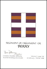 Lettres patentes confirmant le blasonnement du drapeau du régiment de Berry