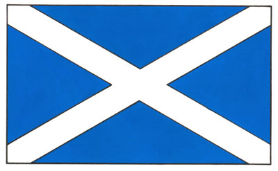 Drapeau de Saint-André, Écosse