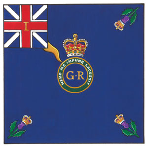 Flag of the 1st Regiment of Foot (The Royal Scots)