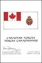 Letters patent confirming the blazon of the Flag of the Canadian Forces