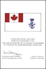 Lettres patentes confirmant le blasonnement du  Pavillon de beaupré de la marine canadienne et drapeau du Commandement maritime