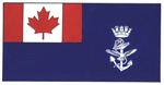 Pavillon de beaupré des navires auxiliaires des Forces canadiennes