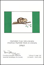 Lettres patentes confirmant le blasonnement du drapeau proposé: 1963