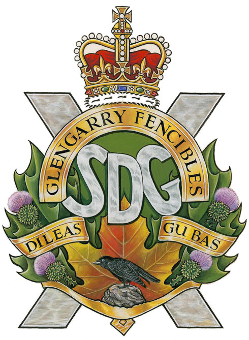 Insigne des Stormont, Dundas and Glengarry Highlanders