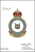 Letters patent confirming the blazon of the Badge of the No. 115 (Bomber Reconnaissance)