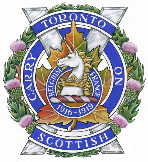 Badge of The Toronto Scottish Regiment (Queen Elizabeth The Queen Mother's Own)