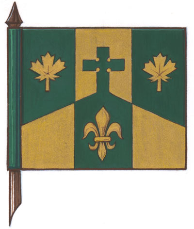 Drapeau de la Municipalité de la paroisse de Notre-Dame-du-Mont-Carmel