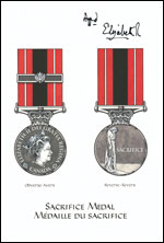 Letters patent registering the Sacrifice Medal