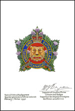 Lettres patentes confirmant le blasonnement de l'insigne de The Argyll and Sutherland Highlanders of Canada (Princess Louise's)