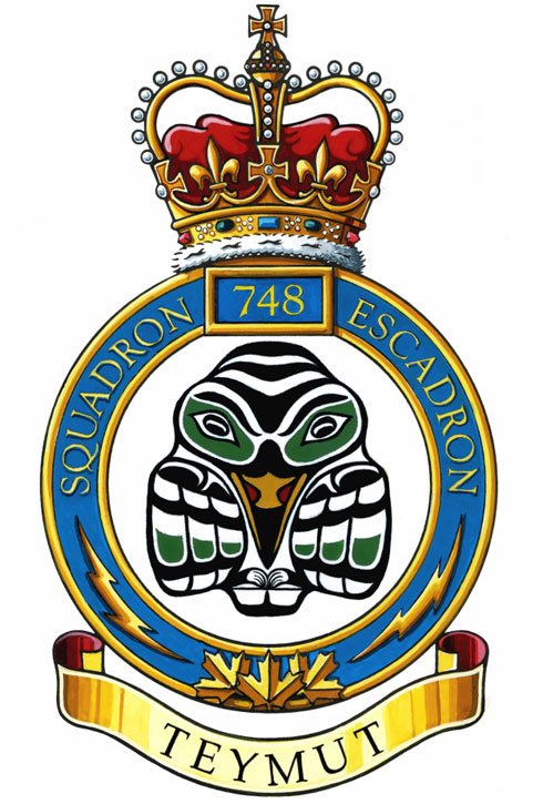 Badge of the 748 (Nanaimo) Communication Squadron