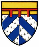 Differenced Arms for Marie Éva Jeannine Ginette Lavigne, daughter of Joseph Albert Guy Rosaire Lavigne