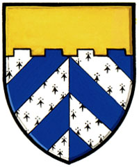 Differenced Arms for Marie Michelle Sylvie Lavigne, daughter of Joseph Albert Guy Rosaire Lavigne