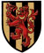 Differenced Arms for Gabriella Maysa Ravignat, granddaughter of Gilles Éric Ravignat