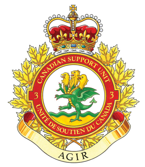 Badge of 3 Canadian Support Unit