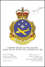 Letters patent approving the Badge of the Eastern Region Gliding School